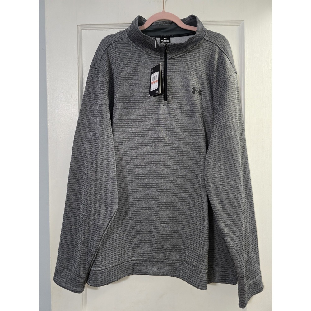 Under Armour UA Storm 1/4 Zip Pullover Mens 3XL Gray Golf Sweater Fleece NWT